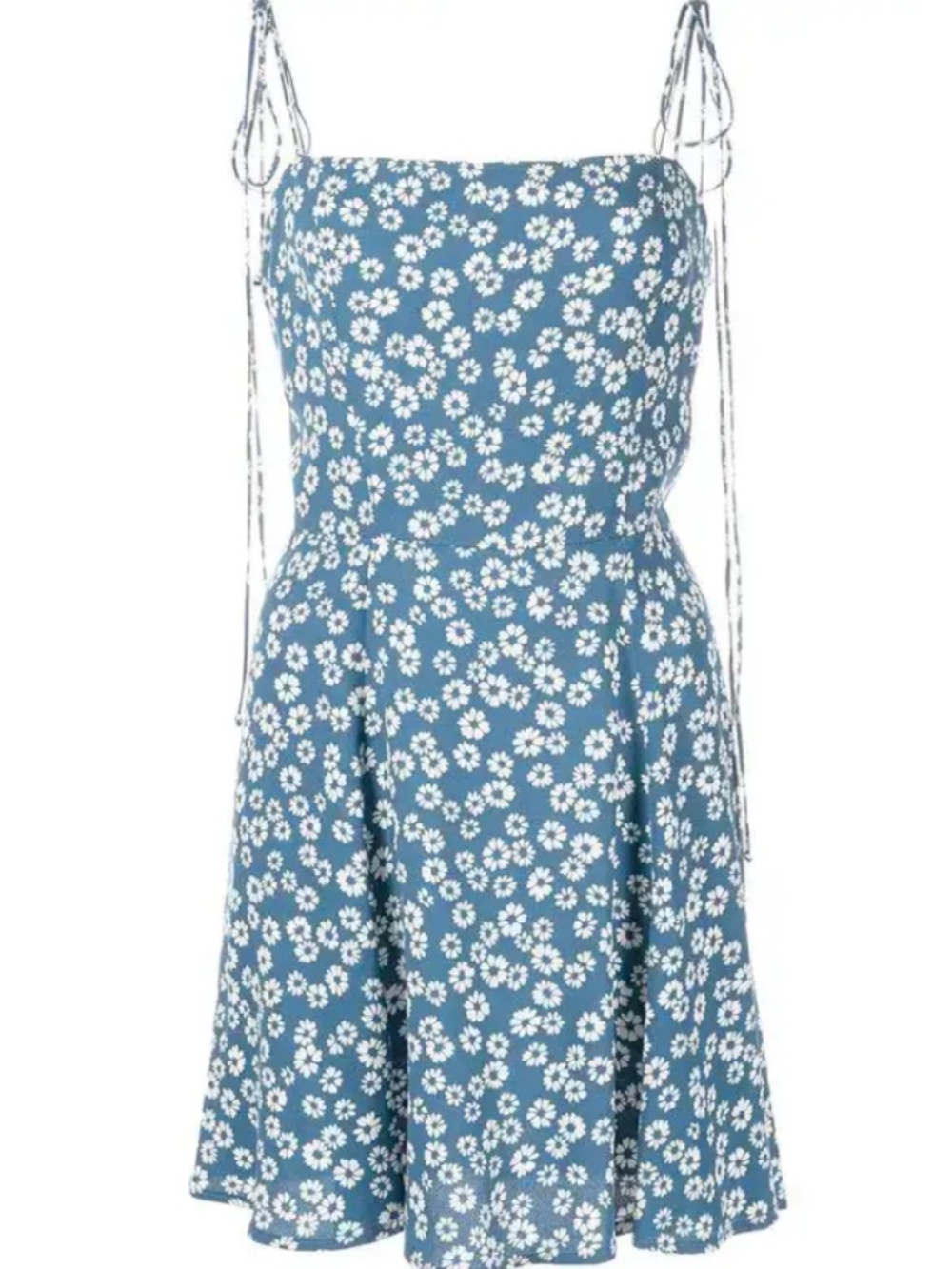 Reformation Presely Floral Print Minidress in Blue, Size 8